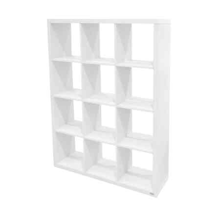 Kubos Rak Buku 12 Kompartemen - Putih