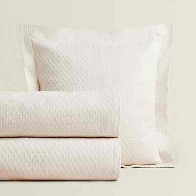 Penutup tempat tidur textur