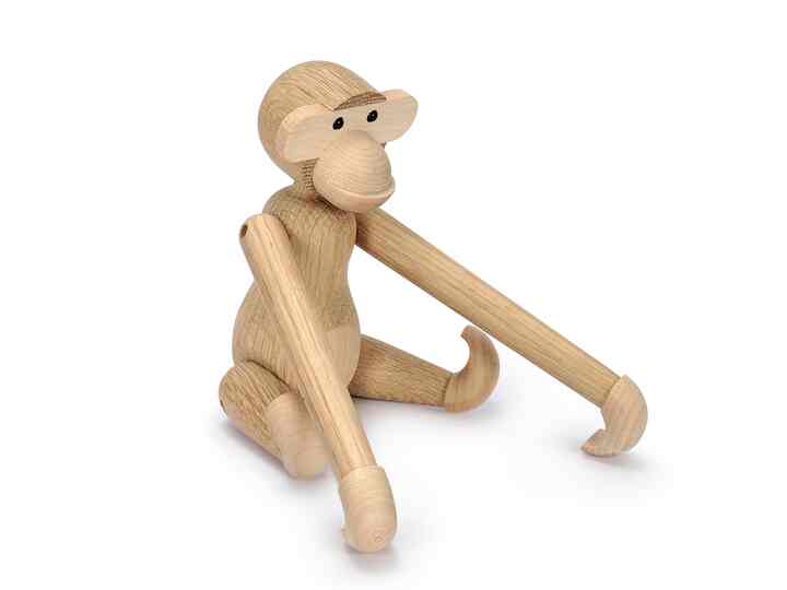 木製玩具 オブジェ サル［3色］