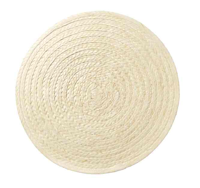 SLUTEN Place mat, palm leaf/natural, 37 cm