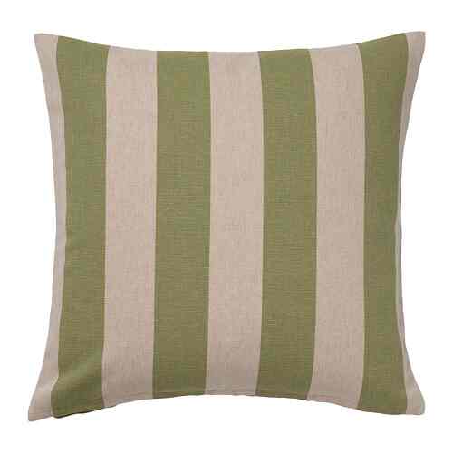 HILDAMARIA Sarung bantal kursi, hijau alami/garis-garis, 50x50 cm