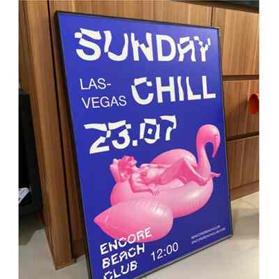 Poster Sunday Chill & Frame