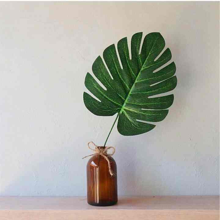 VAS BUNGA KACA AMBER