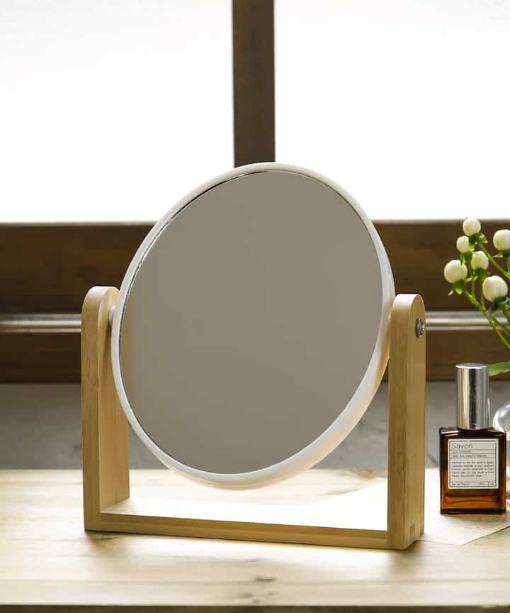 ラウンドスタンドミラー