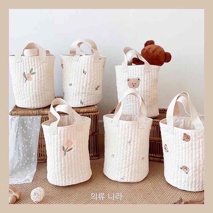 Storage Bag Tas Kain Motif