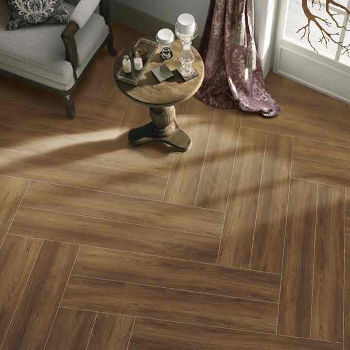 Stiker Lantai Vinyl Kayu 