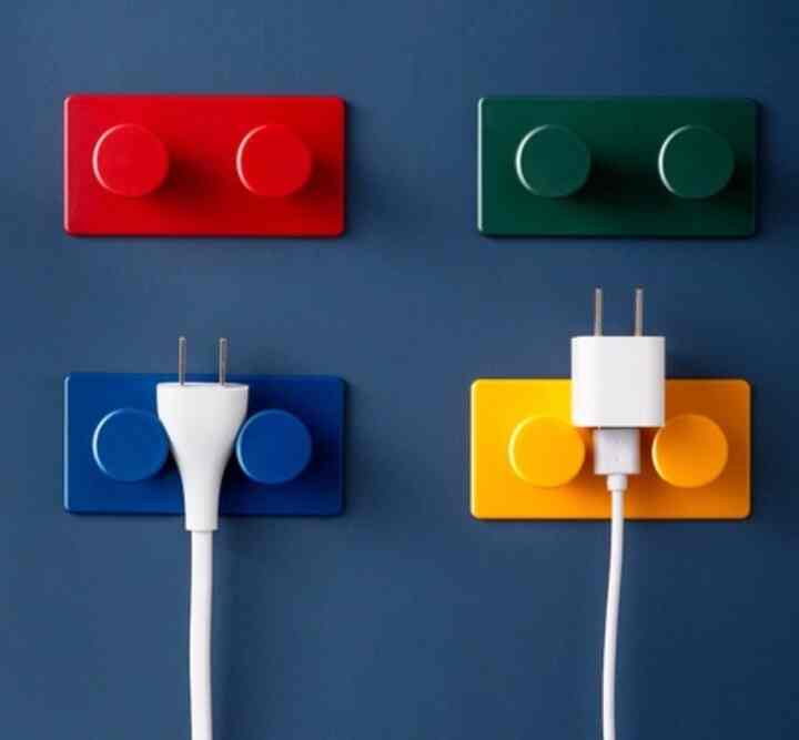 Set 4pcs Hook Gantungan Dinding Serbaguna Warna Warni