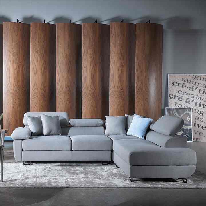 Apollo, L-shaped Fabric Sofa