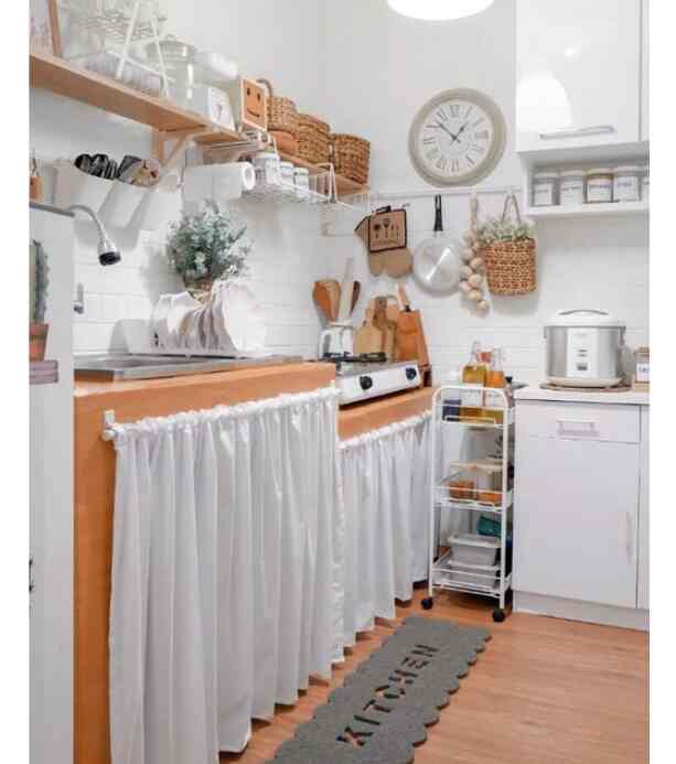 Gorden Kolong Dapur - Putih