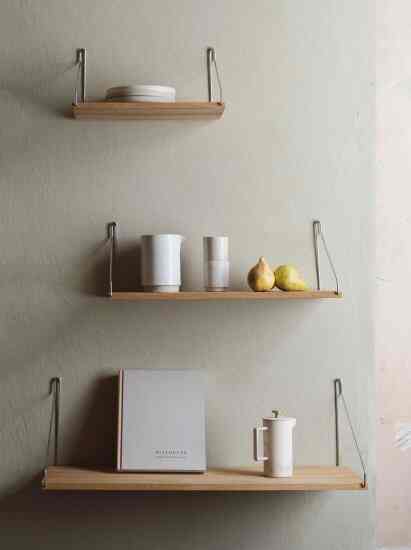 シェルフ1段　奥行き20cmタイプ［3色・3サイズ］