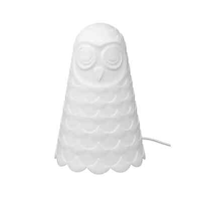 SOLBO, Lampu meja led, putih/burung hantu, 23 cm