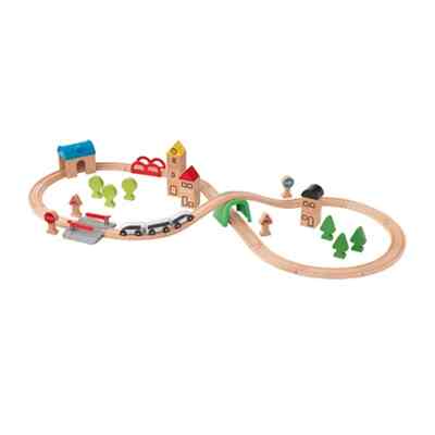 LILLABO Kereta dengan rel, set isi 45