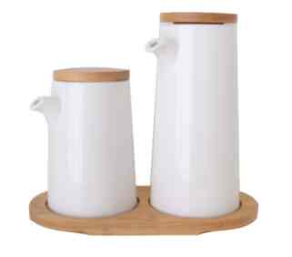 Ceramic Soy Sauce and Vinegar Bottle SET