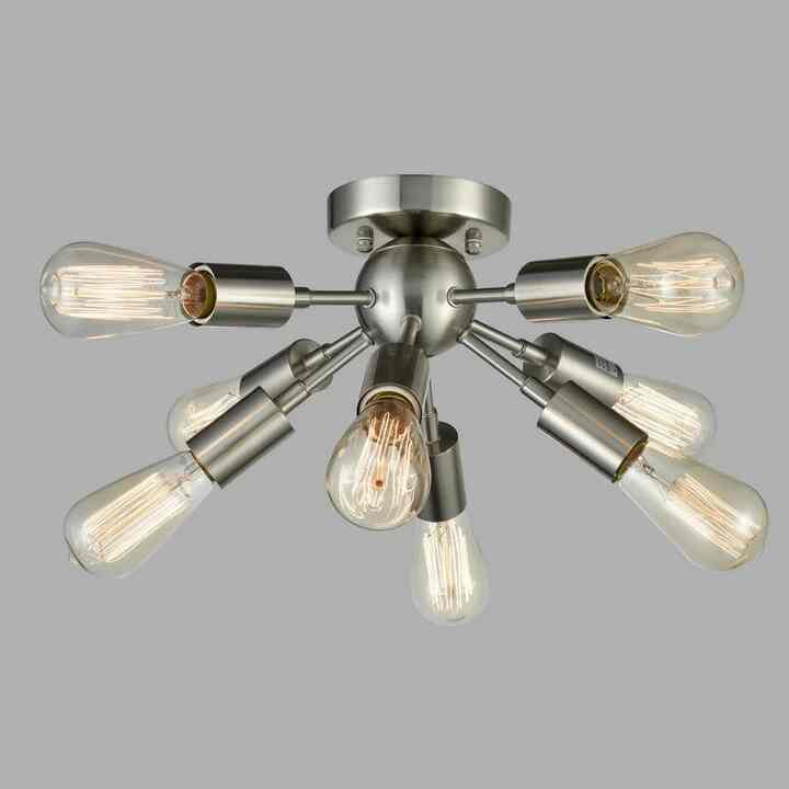 Sputnik Sphere Chandelier 8-Light Flush Mount Ceiling Light