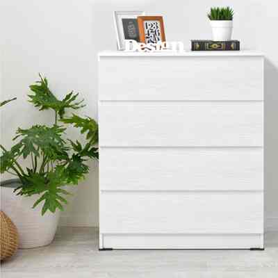 Rak 4 Drawer Alika Oak White