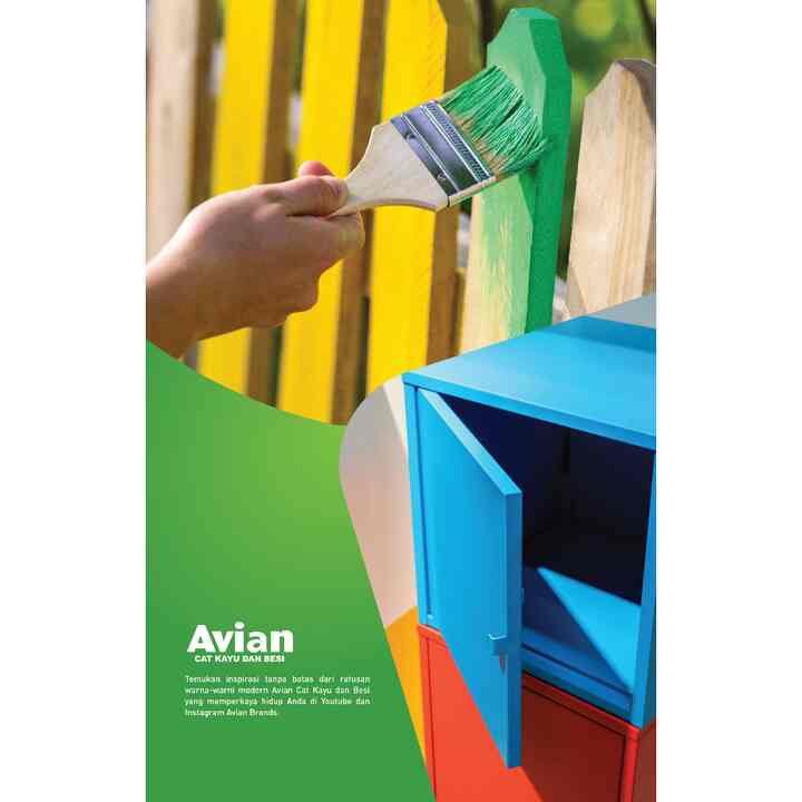 Cat kayu dan besi super white