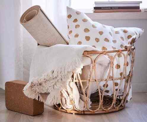 Keranjang Laundry Rotan Bulat