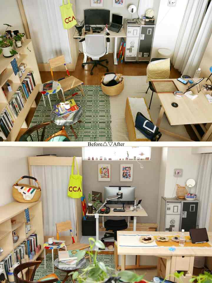 Mengapa saya terkadang ingin mendekorasi ulang?🙋‍♂️
Klik di sini untuk postingan lainnya ▶︎ @zakka_ryo

Entah kenapa terasa aneh jika ruang kerja tidak lepas dari ruang tamu. Apalagi saat saya memotret kamar saya, saya merasa jika ada sesuatu yang terlihat seperti pekerjaan di dalam foto, akan menghilangkan suasana ruang tamu.

Jadi, saya melakukan sedikit perubahan beberapa hari yang lalu, jadi inilah catatan dari waktu itu.

#interior #interiordesign #studioapartment #smallapartment #tinyapartment #postmodern #apartmentinterior #homedecor #インテリア #海外インテリア {9 #Koordinasi Interior} #インテリア男子 #お部屋紹介 #お部屋作り #インテリアコーデ #インテリアデザイン #リビングインテリア #diy家具 #ポストモダン #デザイン雑貨 #アートのある暮らし #ビフォーアフター #デスク周り #テレワーク #ワークスペース