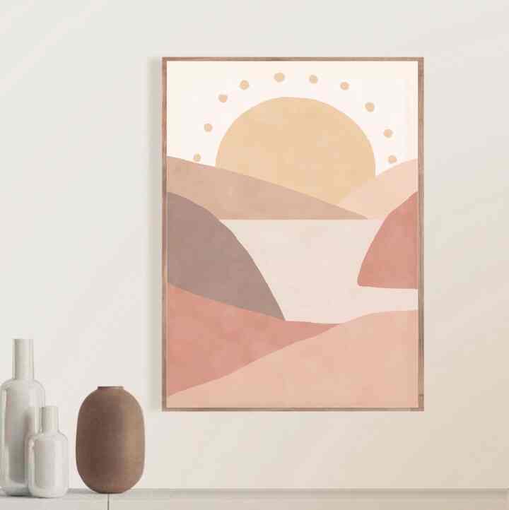 Sun & Rainbow Walldecor, 40 x 60