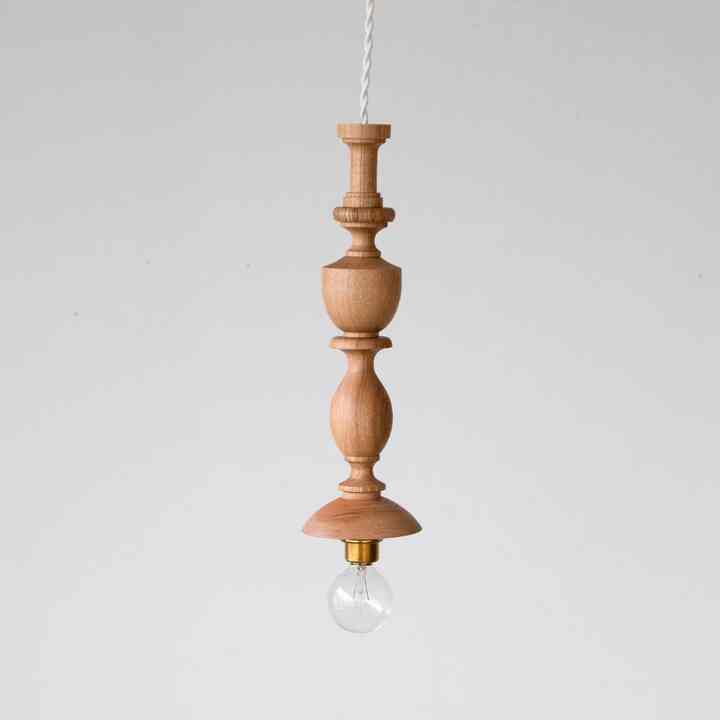 オリジナル・ウッドターニングランプ［3色・3種］