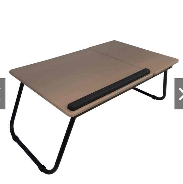 Meja Laptop Coklat Muda Hitam