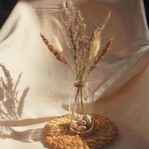 Mix Dried Flowers with Vase (nude series)
