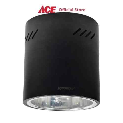 Krisbow Housing Lampu E27 6 Inci - Hitam