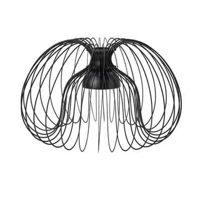 KALLFRONT Kap lampu gantung, hitam, 52 cm
