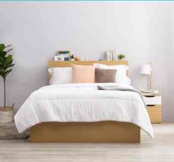 Moku Sandaran & Dipan Tempat Tidur