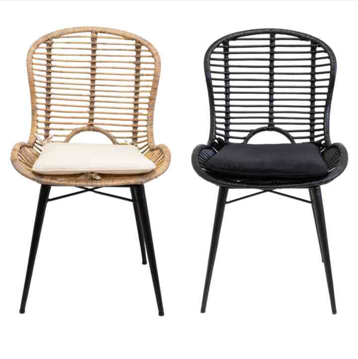 BIANCA 1脚 ラタンチェアー メッシュデザインBタイプ