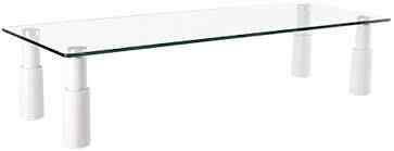 Glass Monitor Riser Desktop Stand