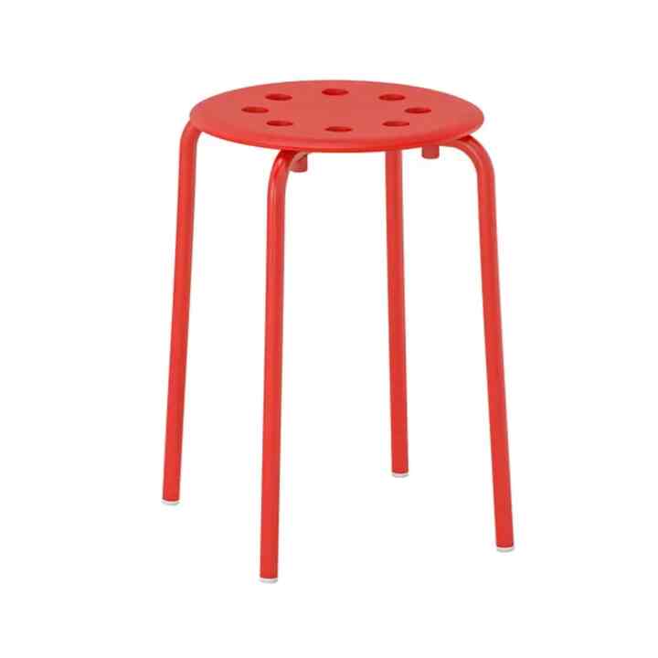 MARIUS Bangku, merah, 45 cm