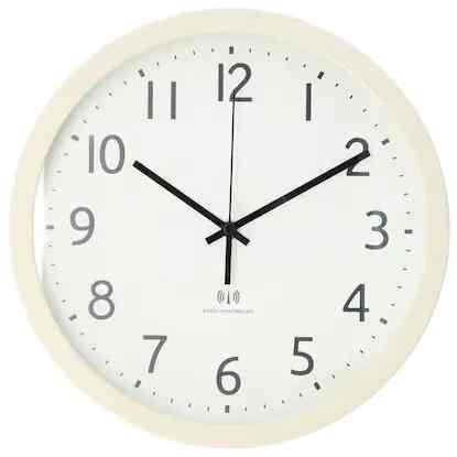 電波ステップ秒針掛け置き兼用時計 フォーレ［3色］