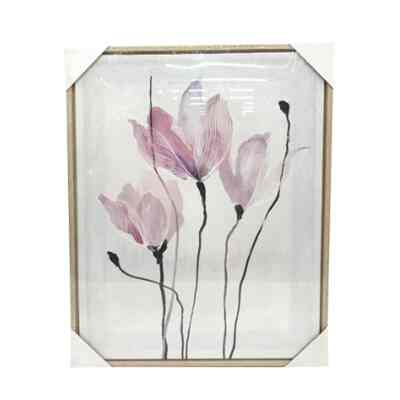 Pajangan Dinding Flower Pink