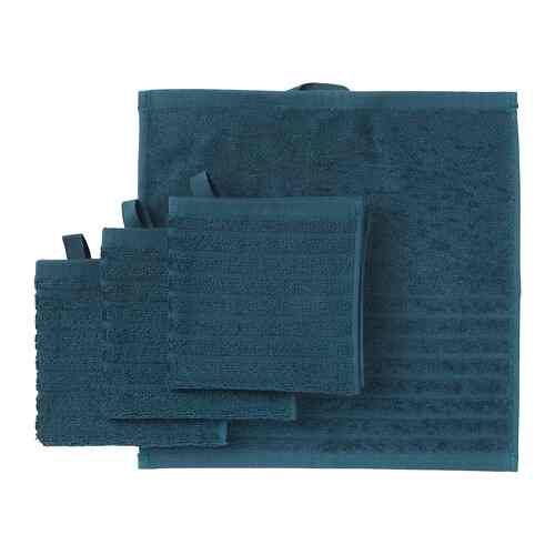VÅGSJÖN, Handuk kecil, biru tua, 30x30 cm