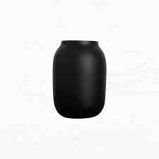Black Earthenware Vase