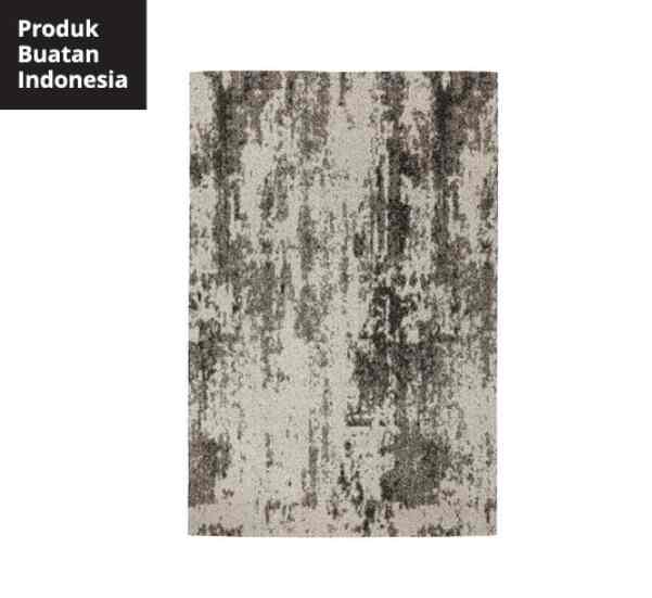 UTEGYM - Karpet, bulu tipis, abu-abu tua, 200x300 cm