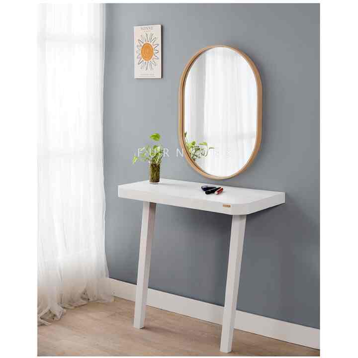 Cermin Oval 50cm - Frame PLYWOOD