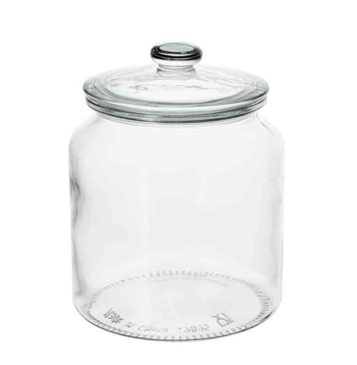 VARDAGEN, Stoples dengan penutup, kaca bening, 1.9L