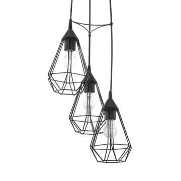 Tarbes Lampu Gantung Hias 3l Round - Hitam