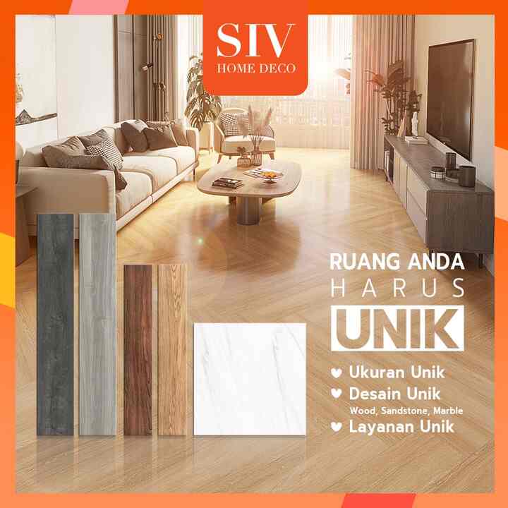 Vynil Lantai Stiker PVC Motif Kayu