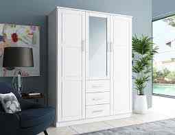 Wardrobe Armoire with Mirrored Door