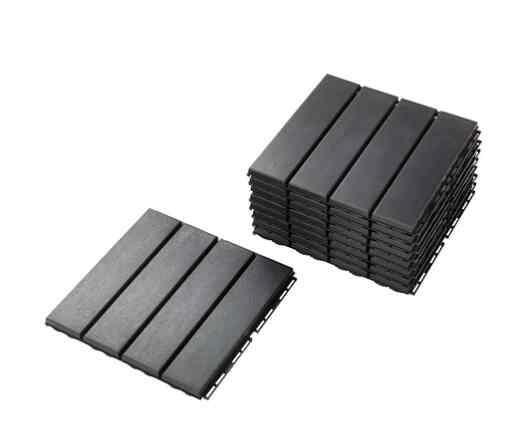 RUNNEN, Dek lantai, luar ruang, abu-abu tua, 0.81 m²