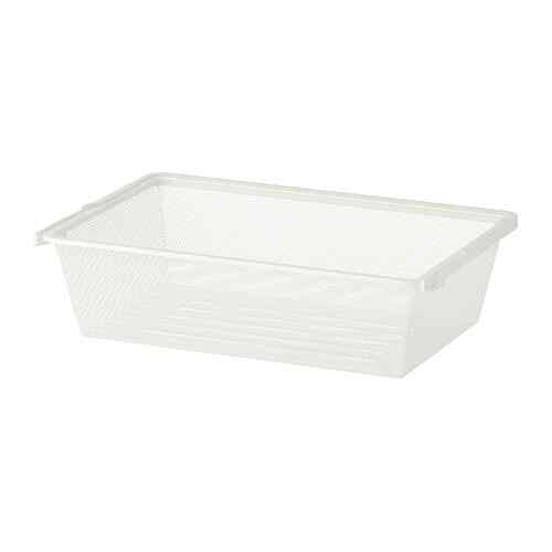 BOAXEL - Keranjang jaring, putih, 60x40x15 cm