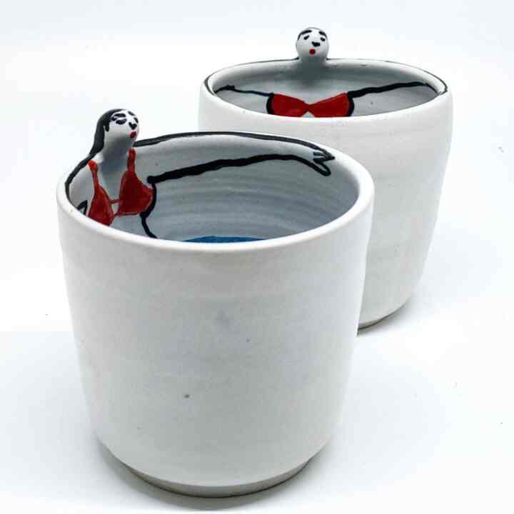 Bikini Girl Chawan Small