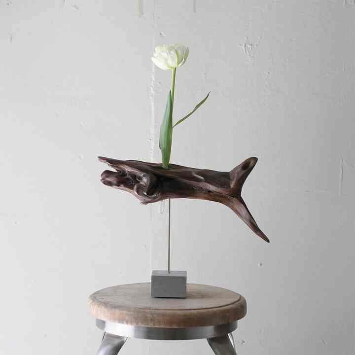 flower vase (フラワーベース) cement Mサイズ 一輪挿し