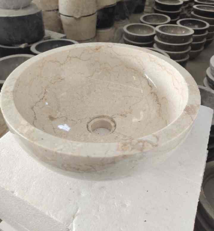 Wastafel Batu Marmer, Diameter 35cm