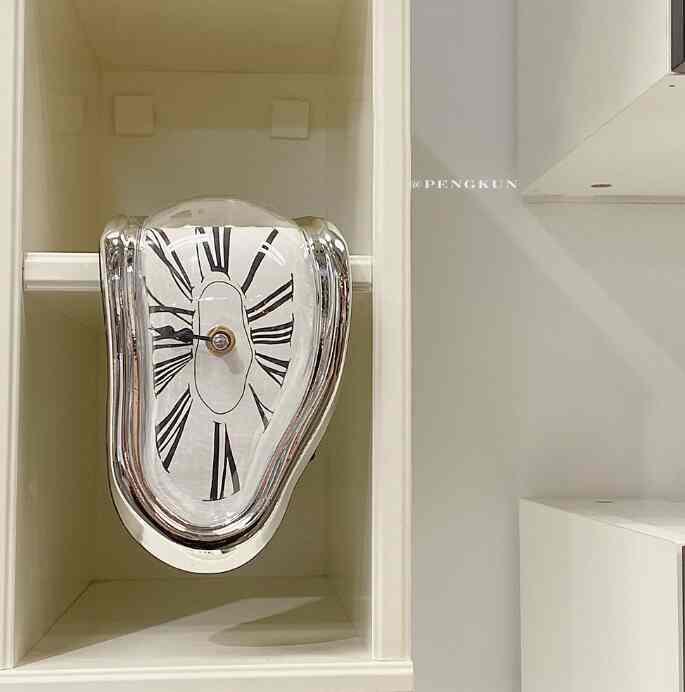 Ins Jam Dinding Meleleh Angka Romawi