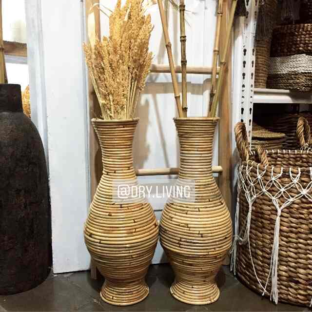 RATTAN VAS Tinggi 50cm
