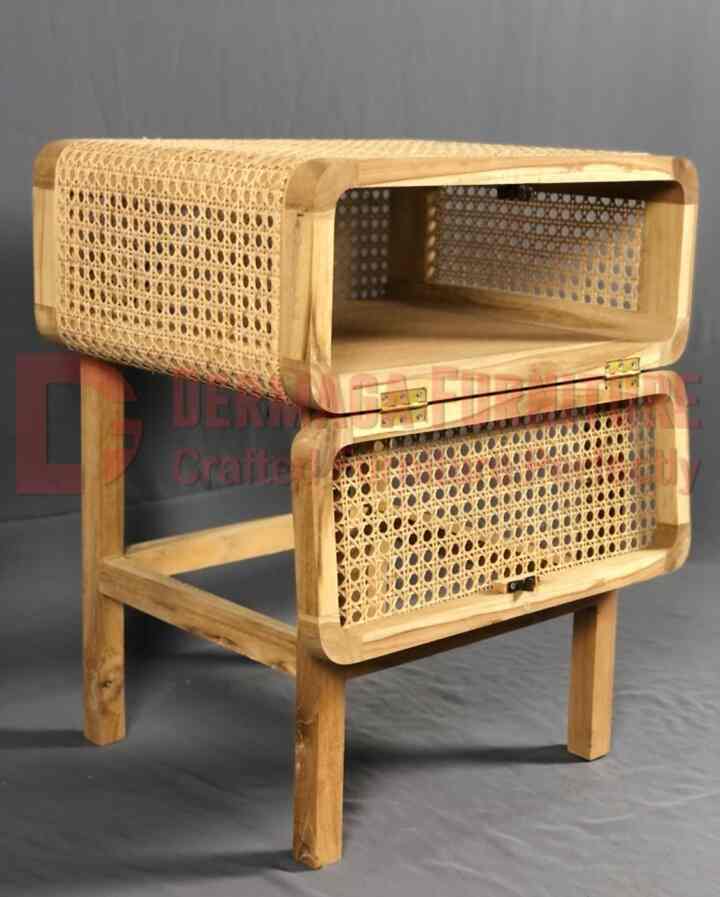 Nakas Rotan Kayu Jati